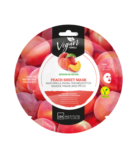 IDC Institute - Masque visage Végan aux extrait de Pêche - 23 G