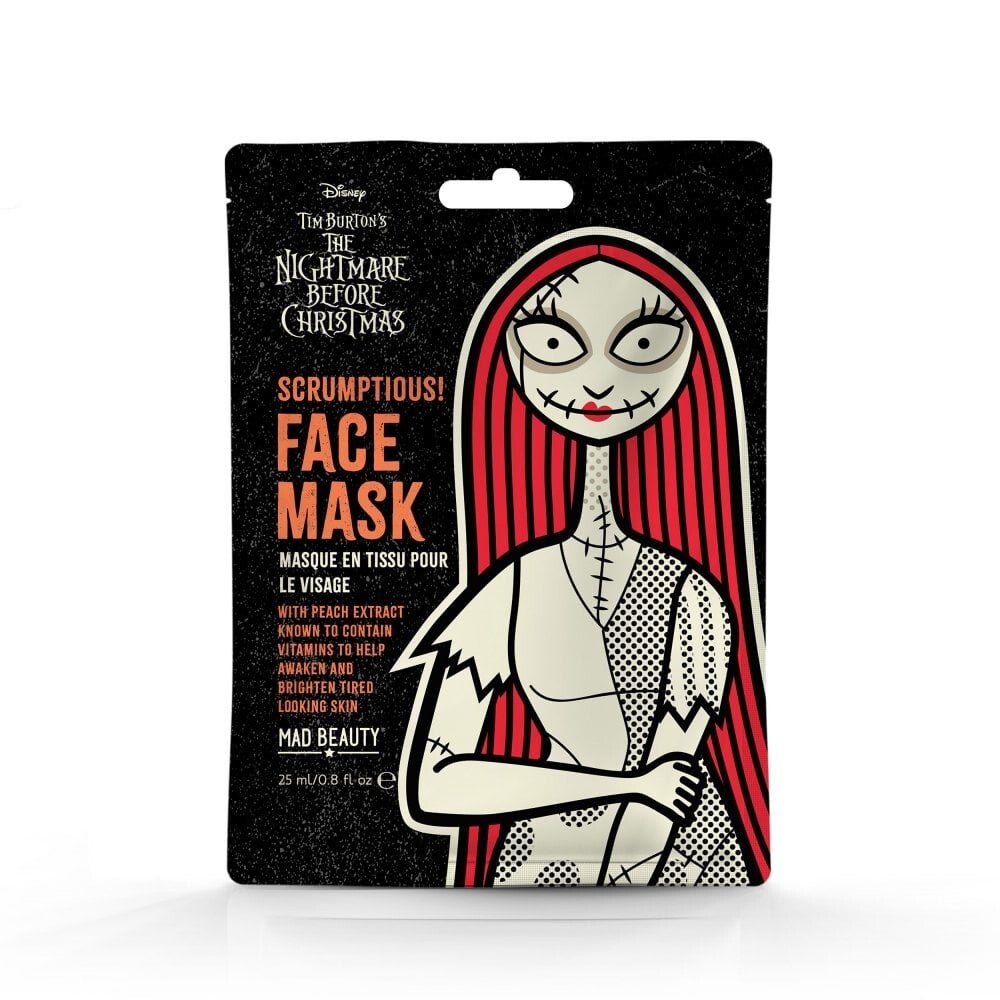 Mad Beauty - Masque en tissu pour le visage Sally à la pêche Disney L'étrange Noël de Monsieur Jack - 25 ml