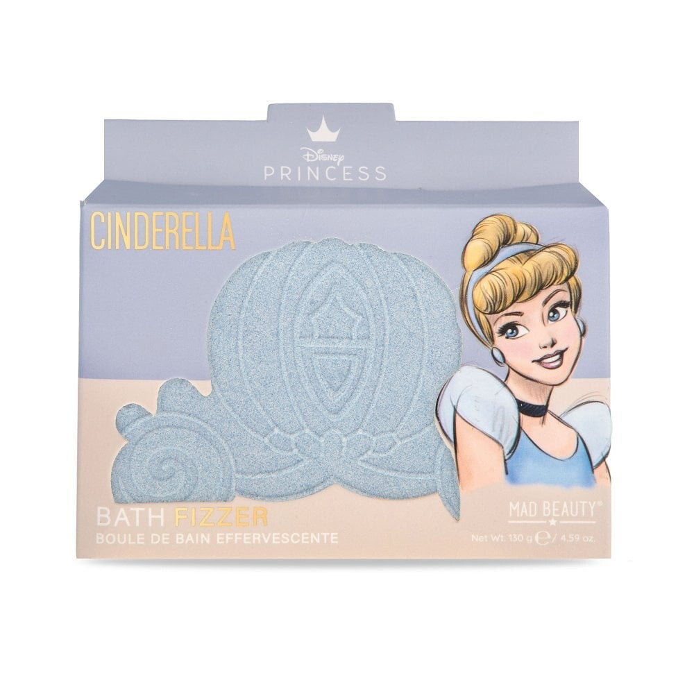 Mad Beauty - Boule de bain effervescente Cendrillon au Bois de Cèdre et Citron Vert Disney Pure Princesse - 130 G