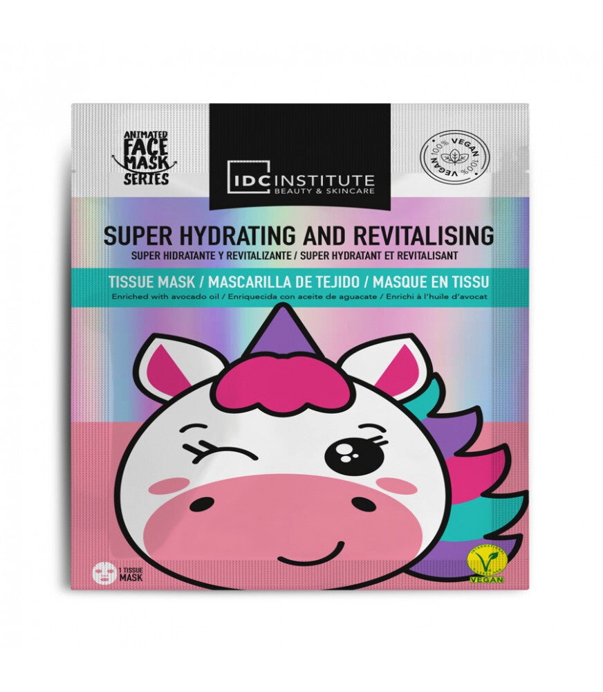 IDC Institute - Masque visage Végan Forme animal hydratant Licorne