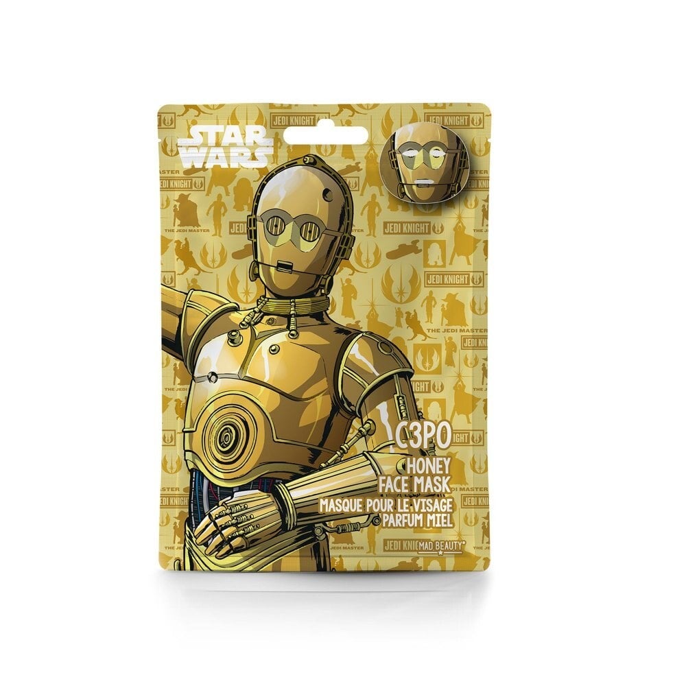 Mad Beauty - Masque en tissu pour le visage C3PO au Miel Star Wars - 25 ml