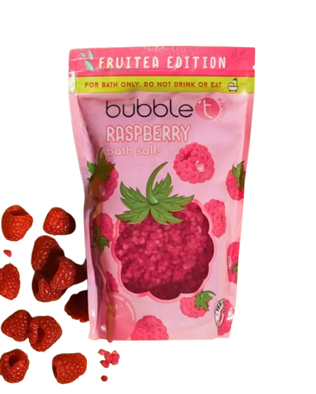 Bubble T Cosmetics - Sels de bain à la framboise - 500 G