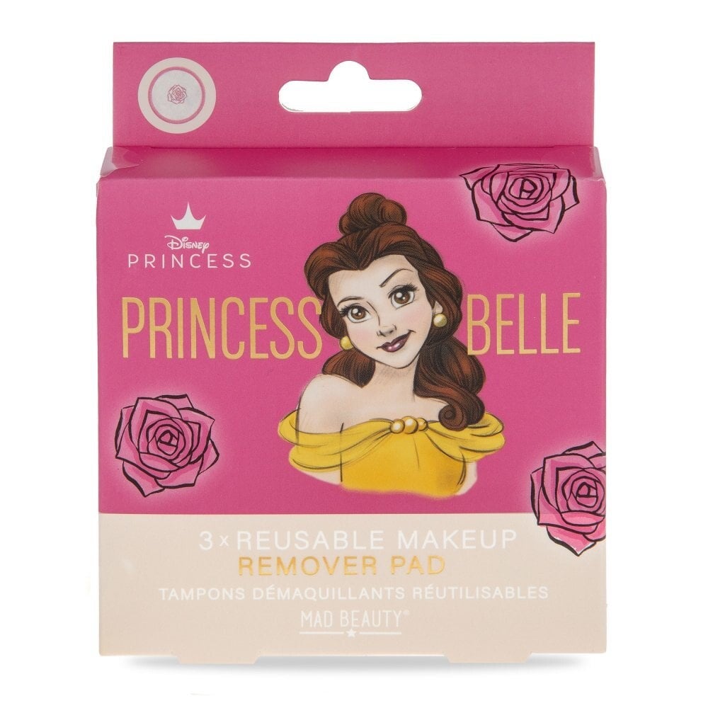 Mad Beauty - Tampons démaquillants réutilisables x3 pcs Belle Disney Pure Princesse