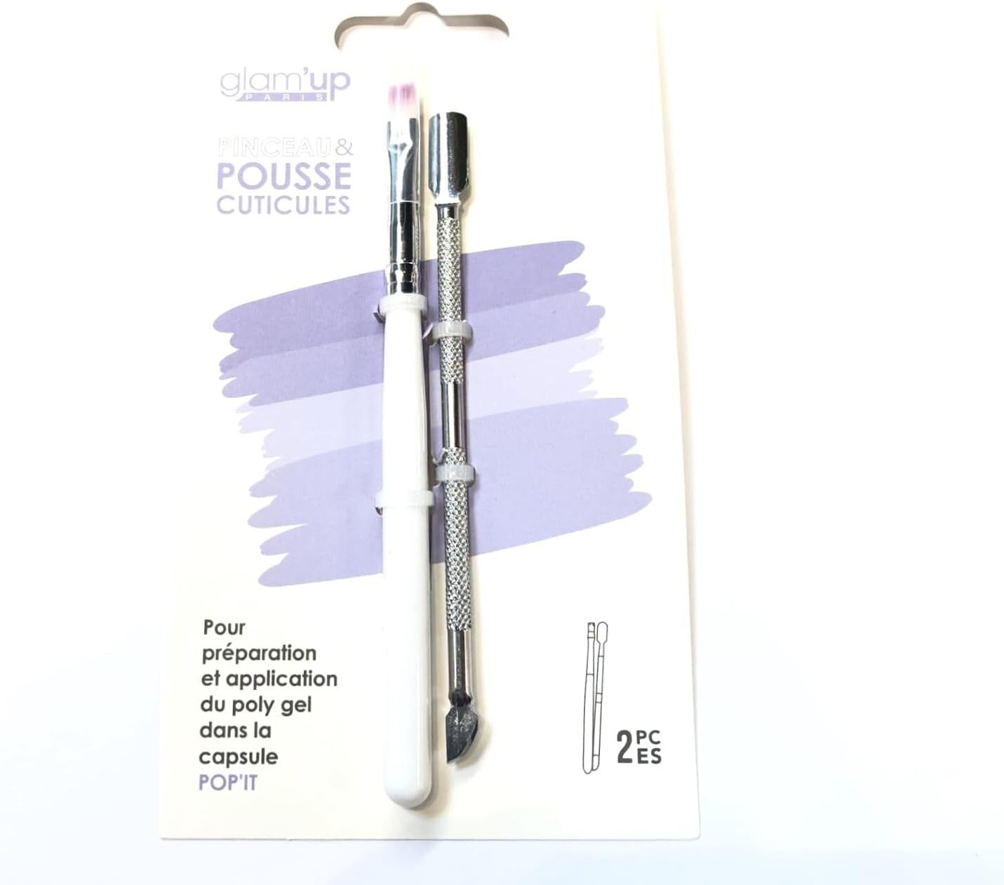 Glam'Up - Pinceau et pousse cuticules