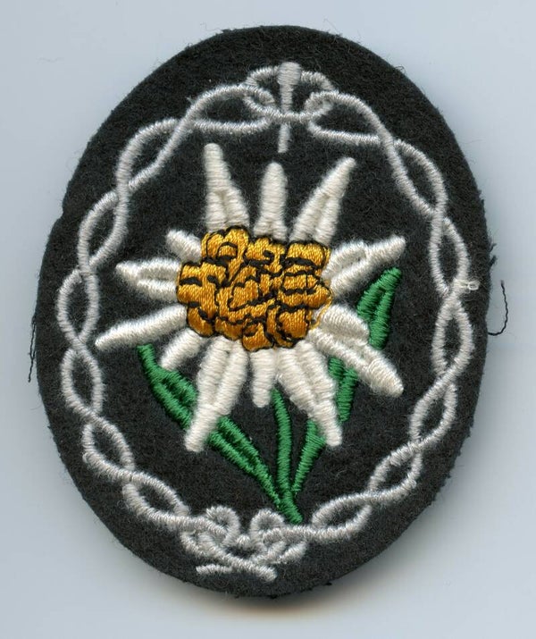 Mountain Trooper Edelweiss Sleeve Badge