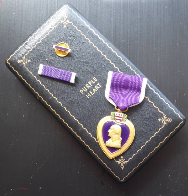 SOLD WW2 Cased Purple Heart Medal