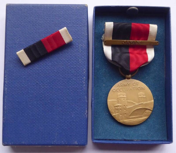 SOLD WW2 Cased Occupation Medal with Japan Clasp