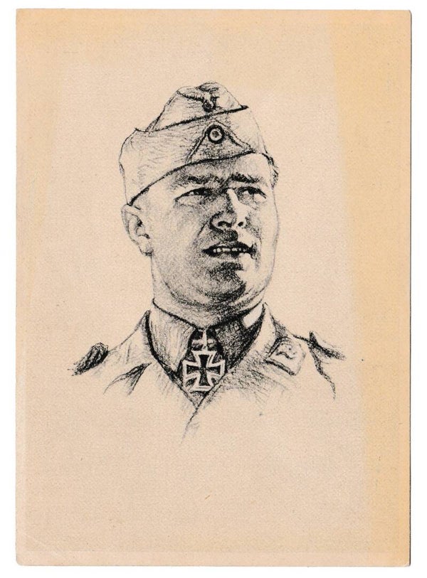 Postcard "Ritterkreuzträgers des Heeres" Kurt Kirchner