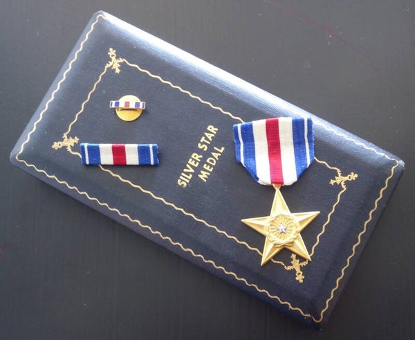SOLD WW2 Cased Silver Star Medal