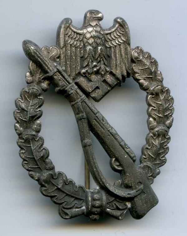 Infantry Assault Badge in Silver "Egg Head"