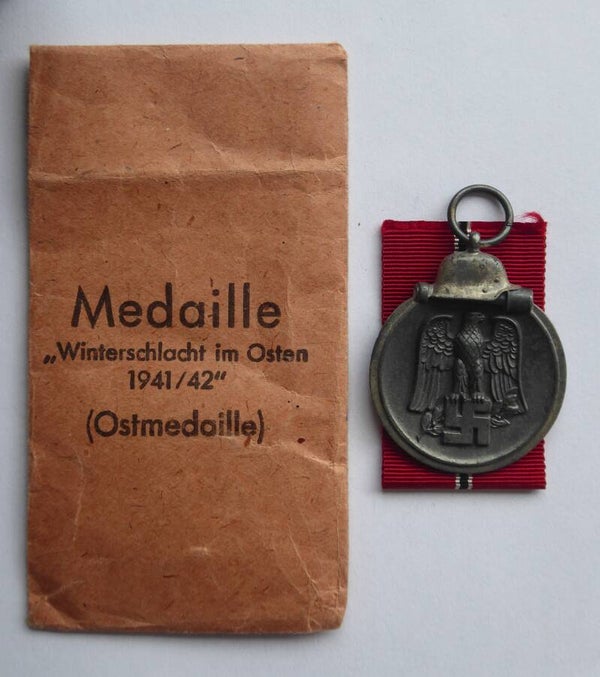 SOLD East Front Medal with pouch by Wiedmann "19"