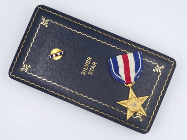 WW2 Cased Numbered Silver Star Medal