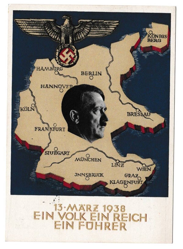 SOLD '13th März 1938 - Anschluss Austria' Postcard