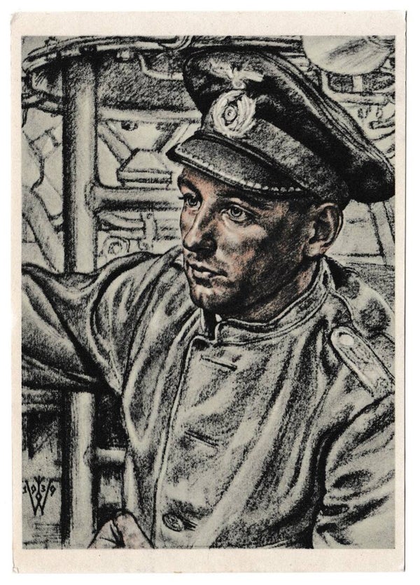 SOLD Willrich Postcard 'Kaptäinleutnant Otto Shuhart Johann Wessels'