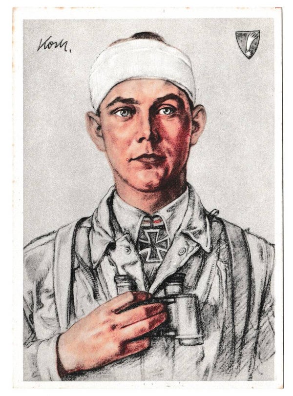 SOLD Willrich Postcard 'Ritterkreuzträger Major Koch'