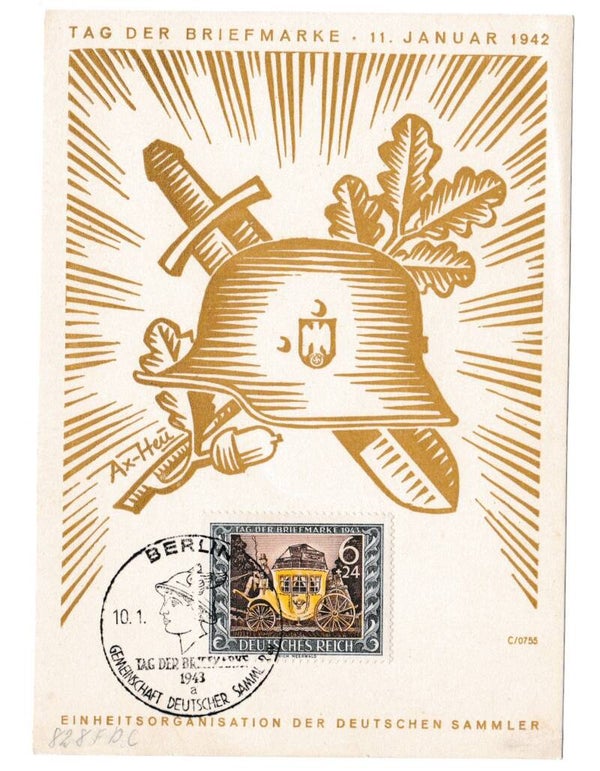 SOLD Postcard 'Tag der Briefmarke 1942'