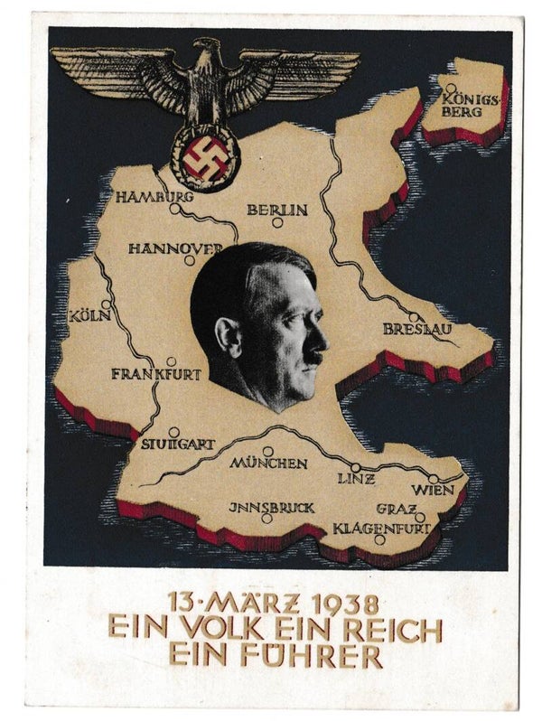 '13th März 1938 - Anschluss Austria' Postcard