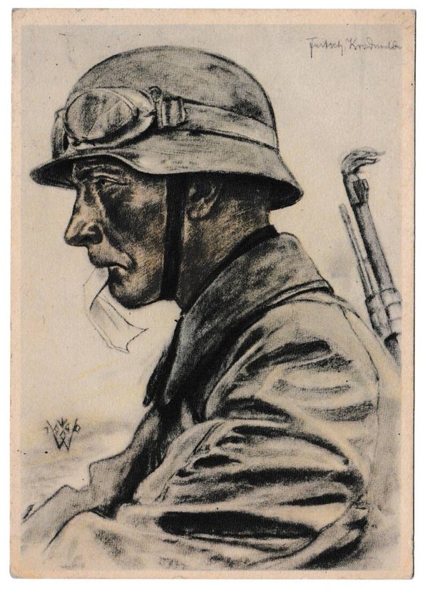 Willrich Postcard 'Kradmelder'