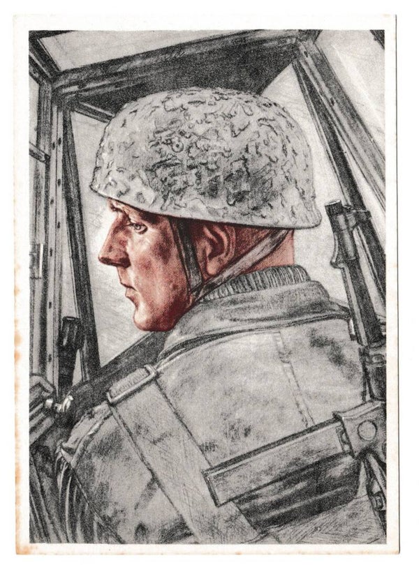 Willrich Postcard Fallschirmjäger 'Leutnant Fulda'