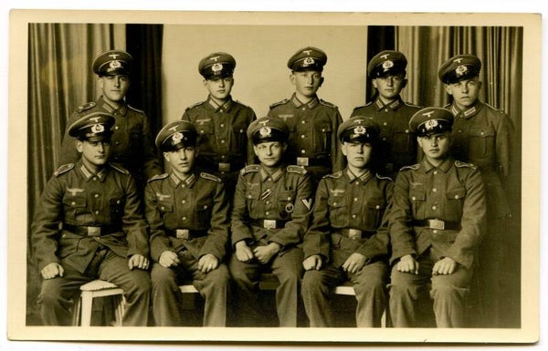 Heer Portrait Photo of a Group of Soldiers from IR 481 (IAB and BWB in wear)
