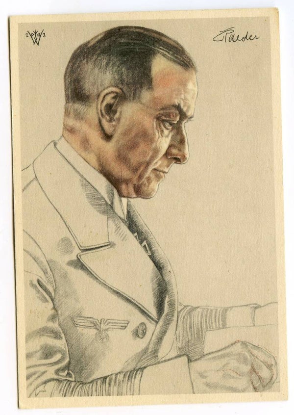 Willrich Postcard 'Großadmiral Raeder'