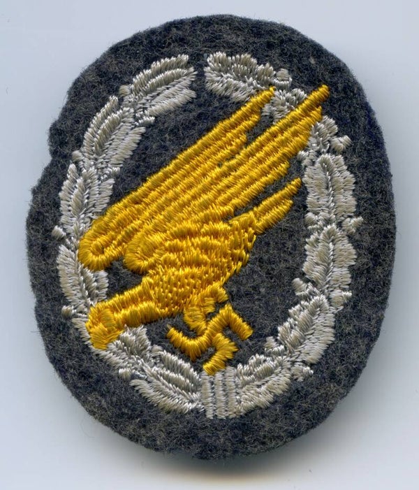 Cloth Luftwaffe Paratrooper Badge