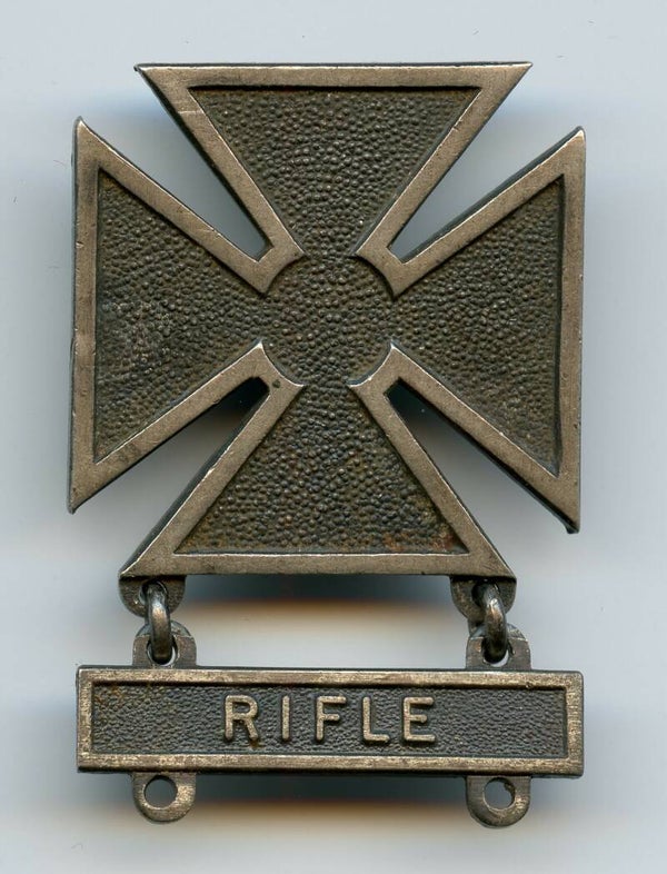 WW2 Sterling Marksman Marksmanship Badge "Rifle Clasp"