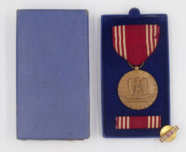 WW2 Named Cased Good Conduct Medal