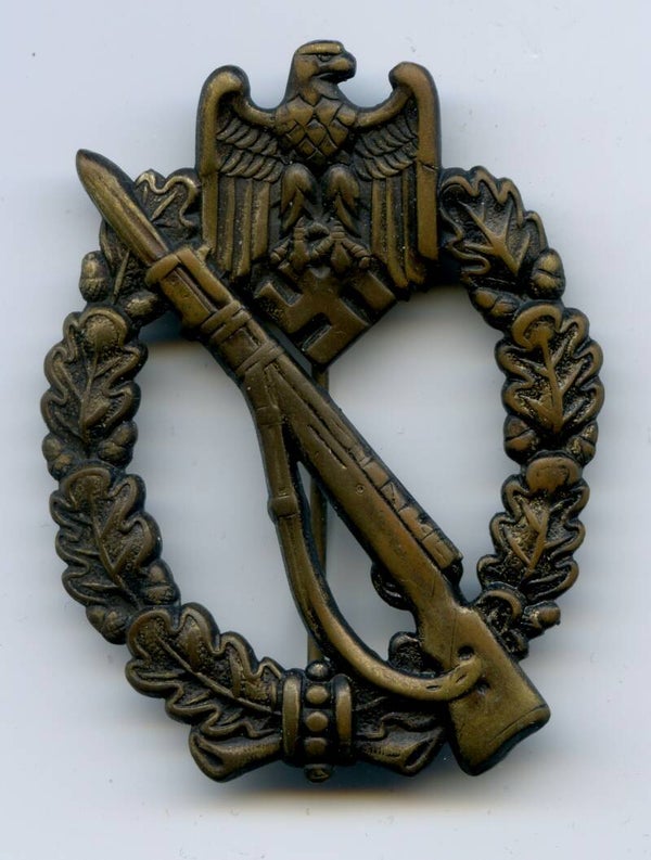 Infantry Assault Badge in Bronze by Otto Schickle