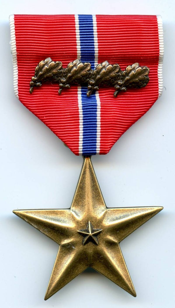 Post WW2 Bronze Star Medal with Oakleafs