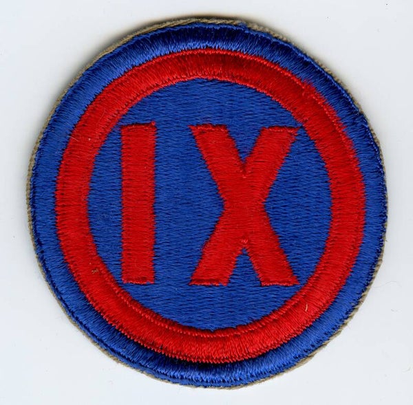 WW2 9th Army Corps Patch