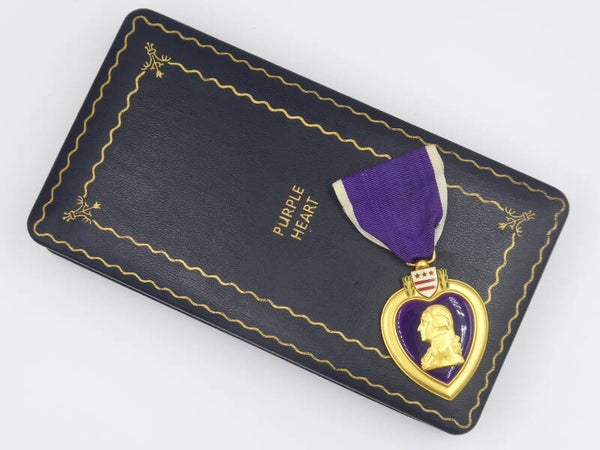 WW2 Cased Purple Heart Medal