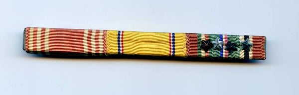 WW2 US Ribbon Bar "Good Conduct/American Defense/EAME Campaign Medal"