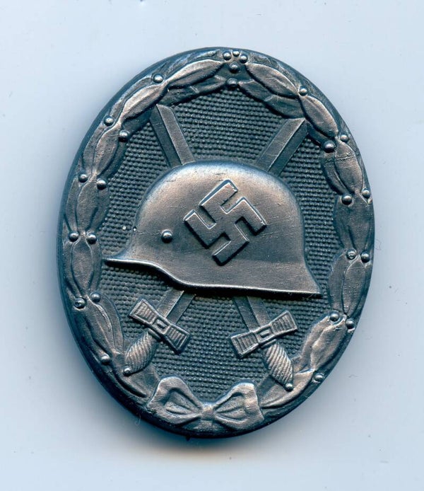 Silver Wound Badge by Moritz Hausch AG "127"