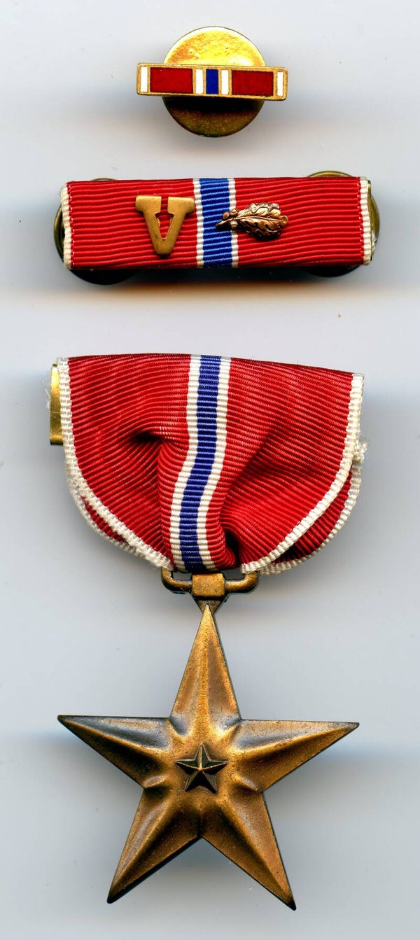 WW2 Named Bronze Star Medal, 410th Field Artillery Group HQ Battery, Battles of Normandy & The Bulge