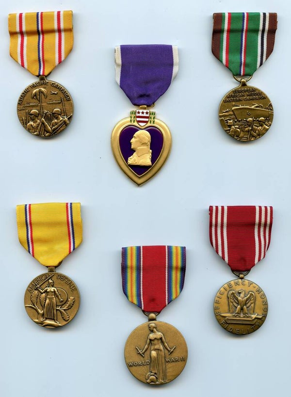 WW2 Medal Grouping AP/PH/EAME/AD/VM/GCM