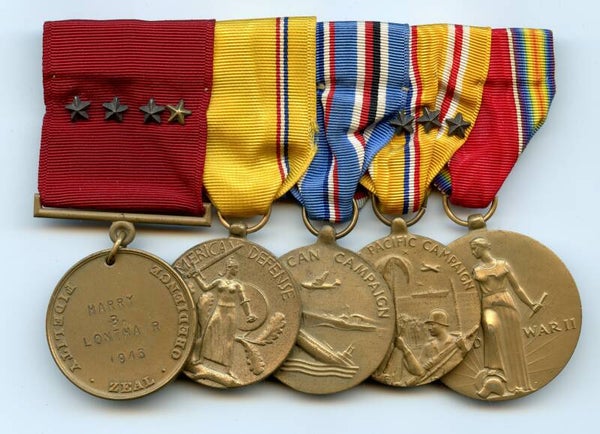 WW2 Named US Navy Medal Bar (GC, AD, NC, AP, VM) - 1943