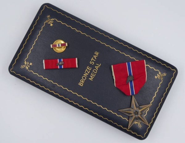 WW2 Cased Bronze Star Medal with Oak Leaf Cluster (ON HOLD)