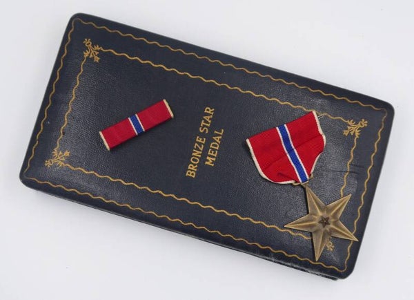 WW2 Cased & Named Bronze Star Medal with Citation, 561st Field Artillery Battalion (France, 1944)