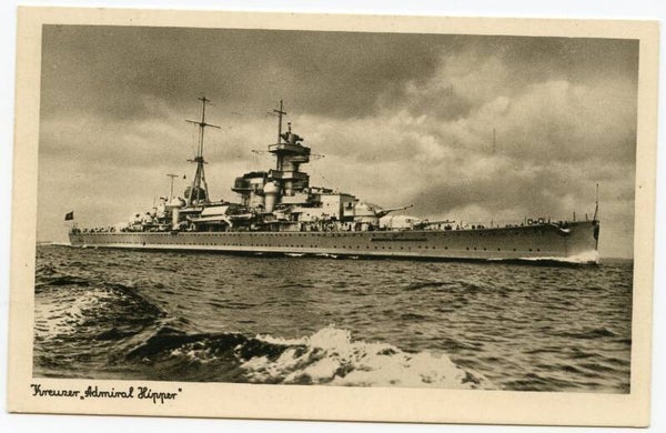 Postcard Kreuzer "Admiral Hipper"