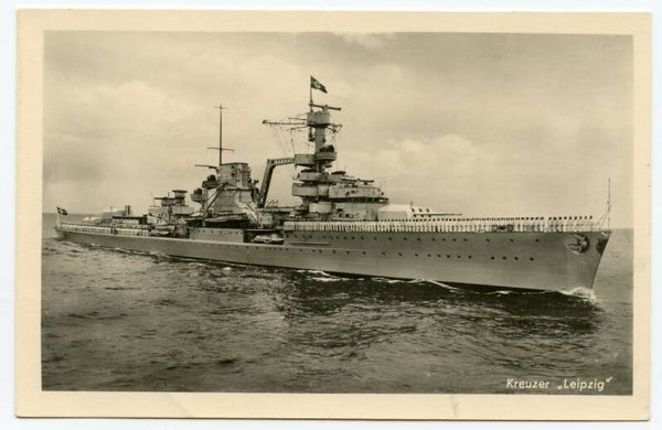 Postcard Kreuzer "Leipzig"