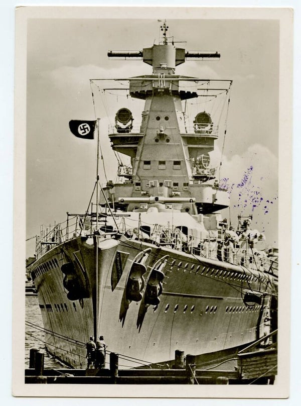 Postcard Panzerschiff "Admiral Scheer"