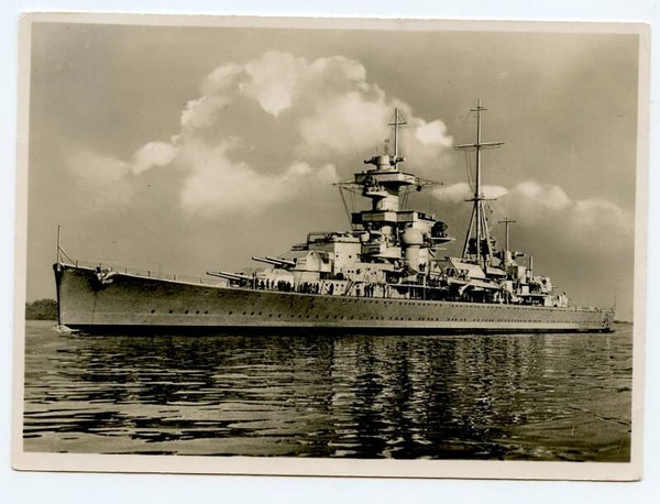 Postcard Kreuzer "Admiral Hipper"