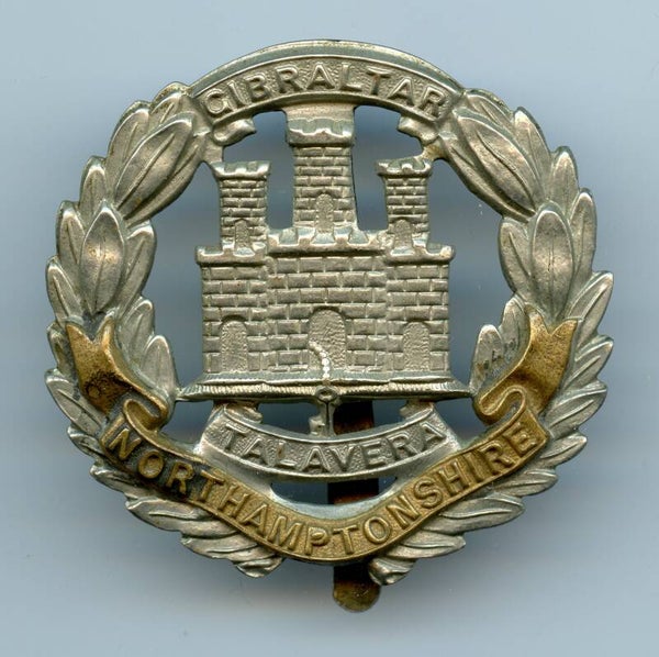 British Northamptonshire Regiment Cap Badge
