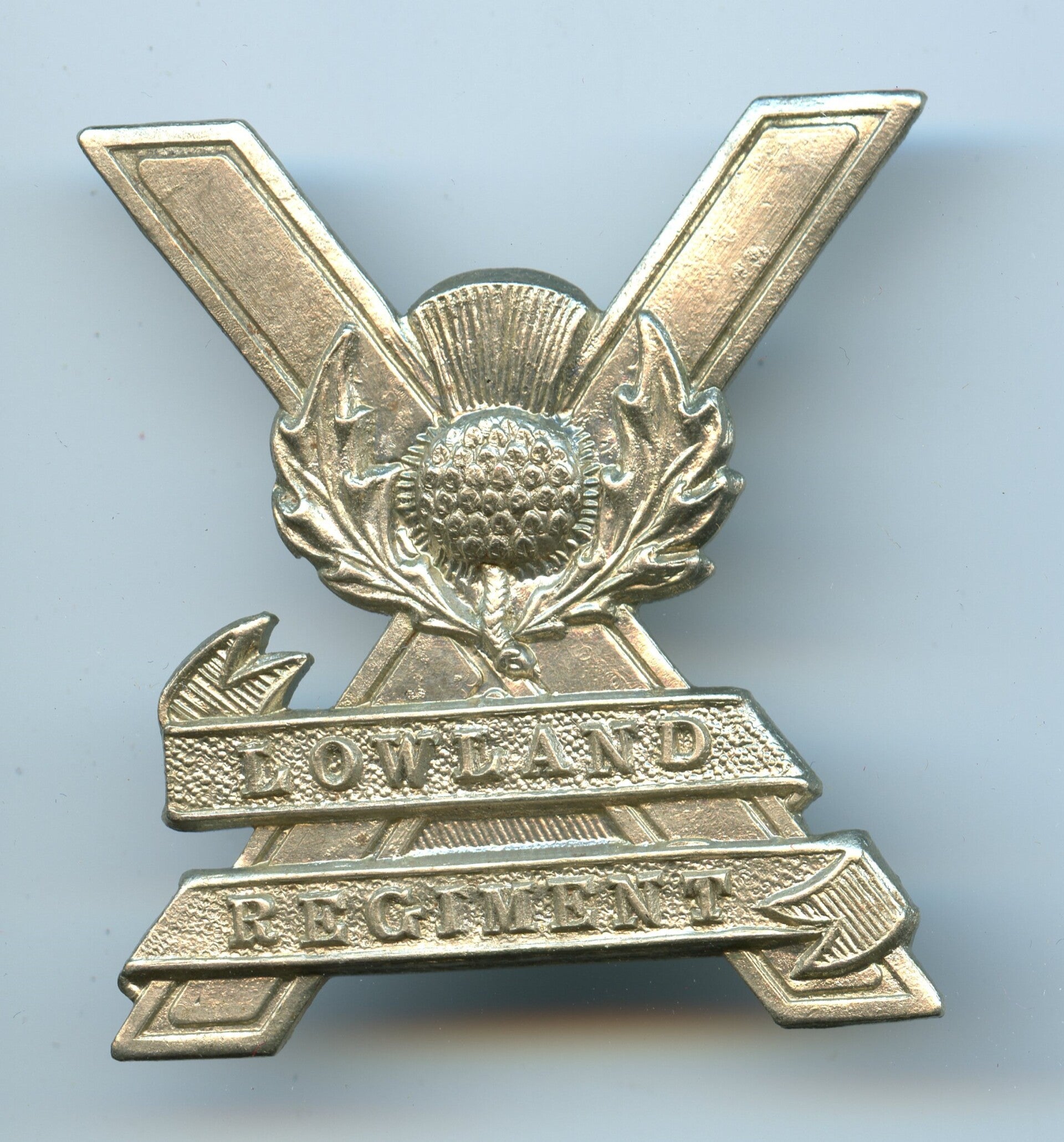 British 52nd Lowland Regiment Cap Badge