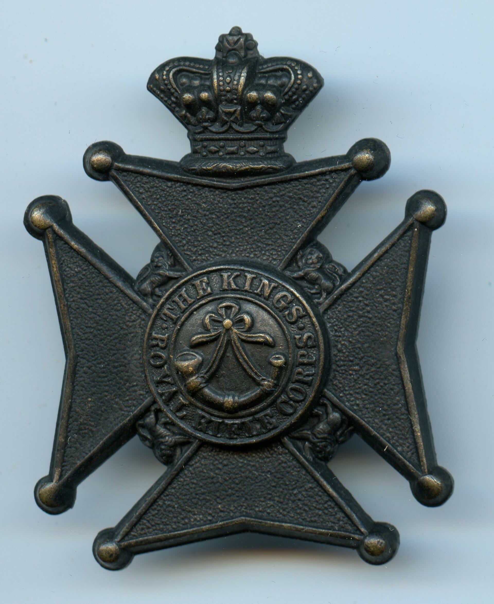 British The Kings Royal Rifle Corps Cap Badge