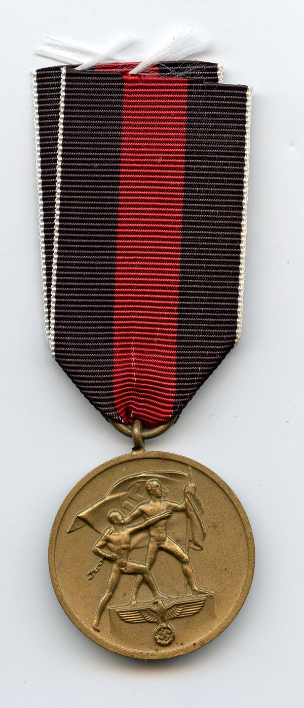 1 October 1938 Czech Annexation medal