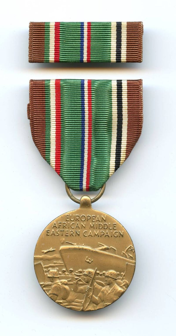 WW2 European/African/Middle Eastern Campaign Medal & Ribbon Bar