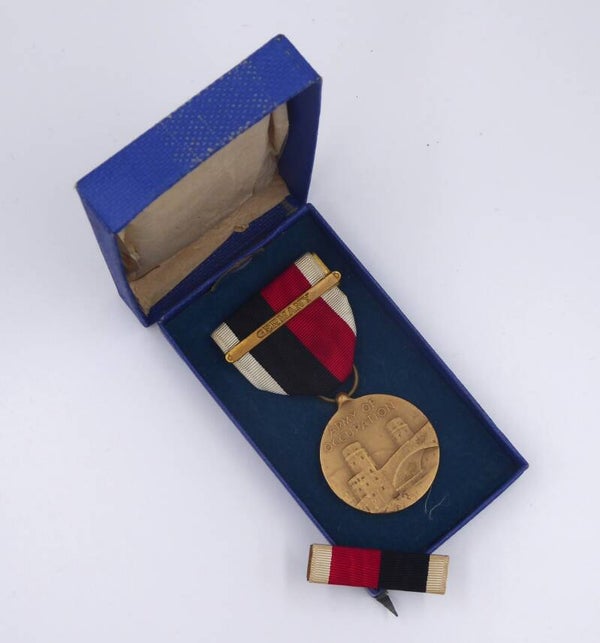 WW2 Cased Occupation Medal with Germany Clasp