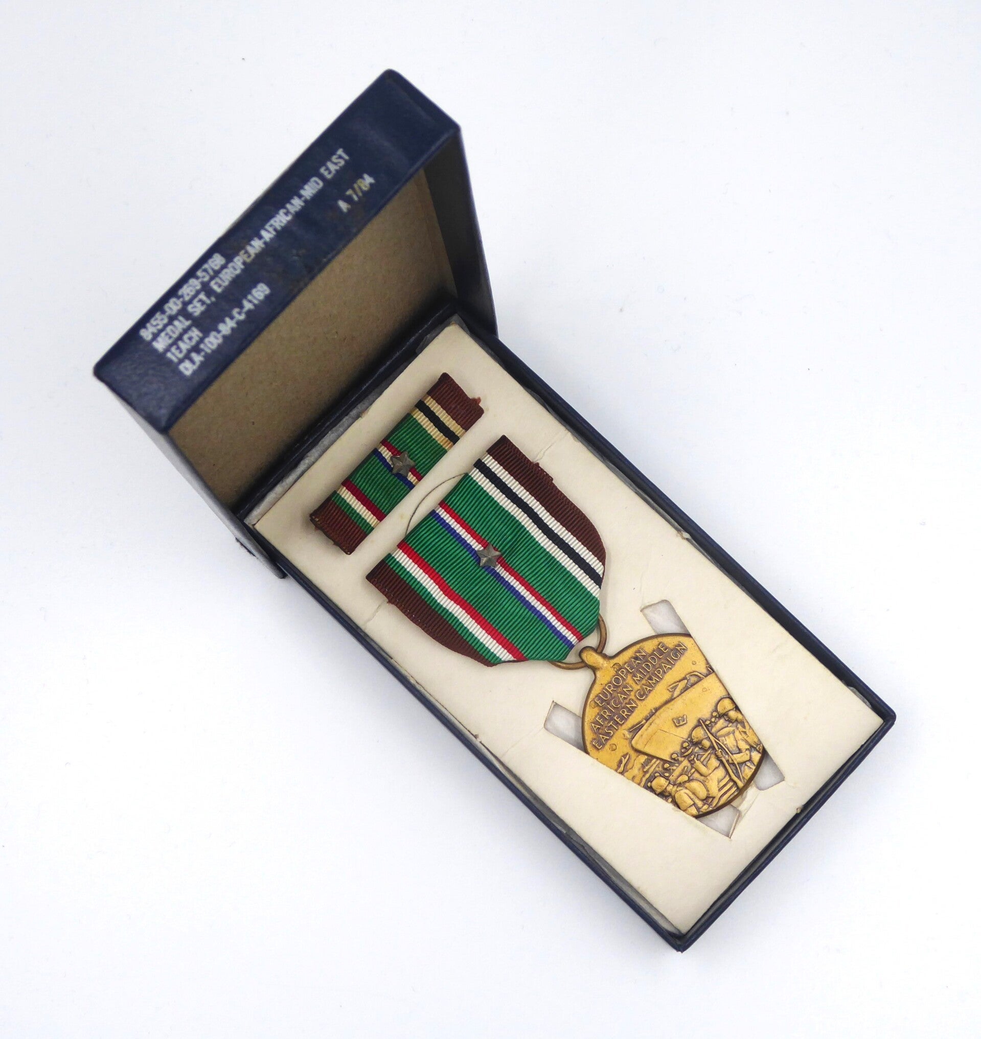 Modern Era Cased European/African/Middle Eastern Campaign Medal with Silver Campaign Star